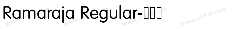 Ramaraja Regular字体转换 Ramaraja Regular字体转换